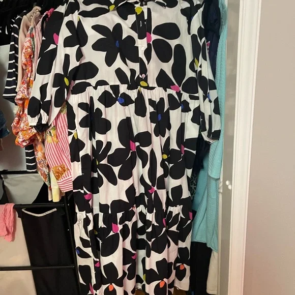 Anthropologie  Maeve The Bettina Tiered Shirt Dress Brand New! - Picture 6 of 7